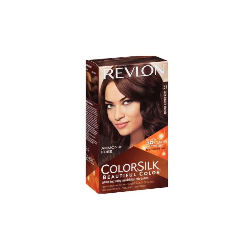 Revlon Colorsilk Sans Amoniaque 37 Dark Golden Brown  